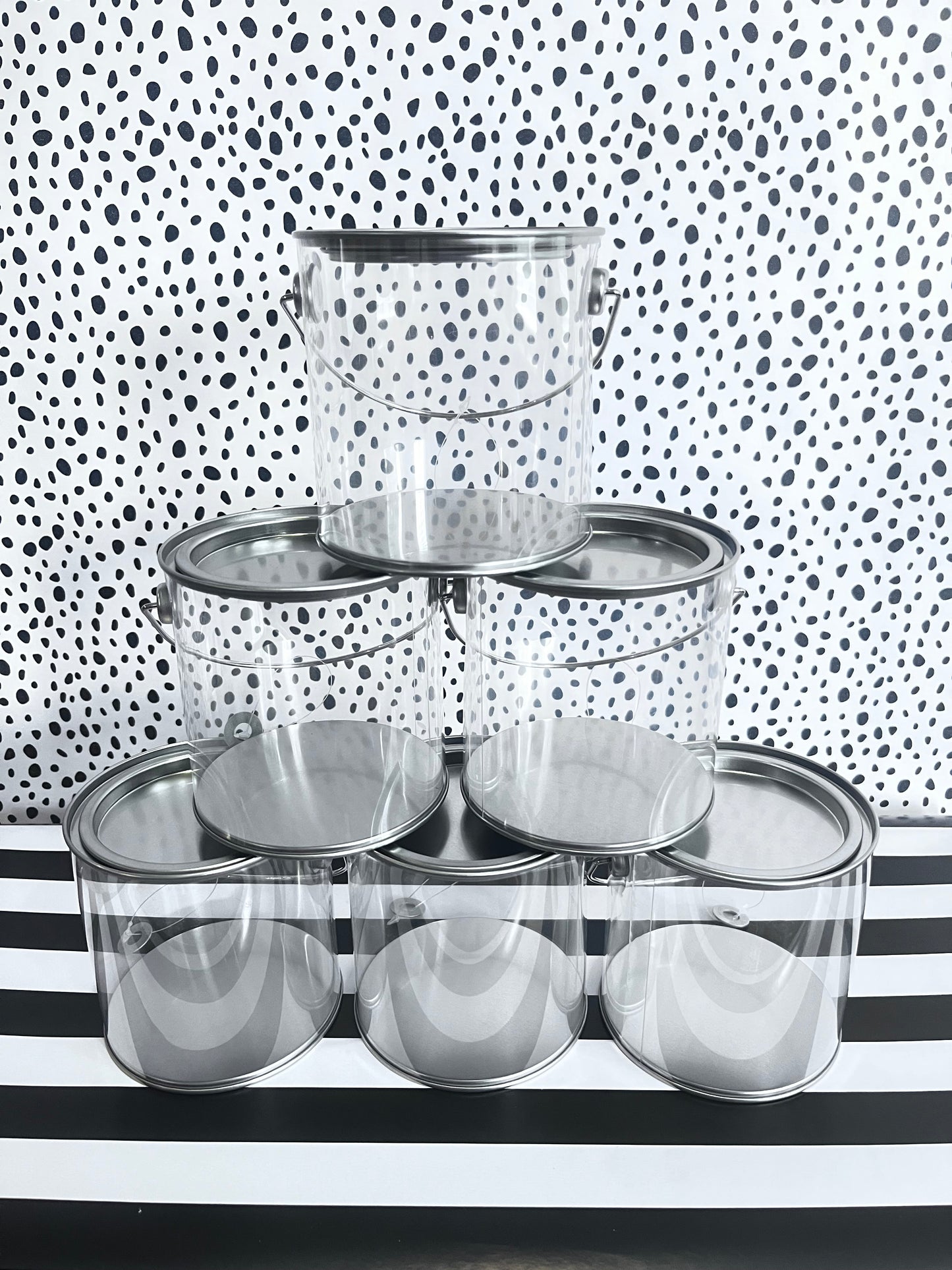 CLEAR MINI PAINT BUCKETS