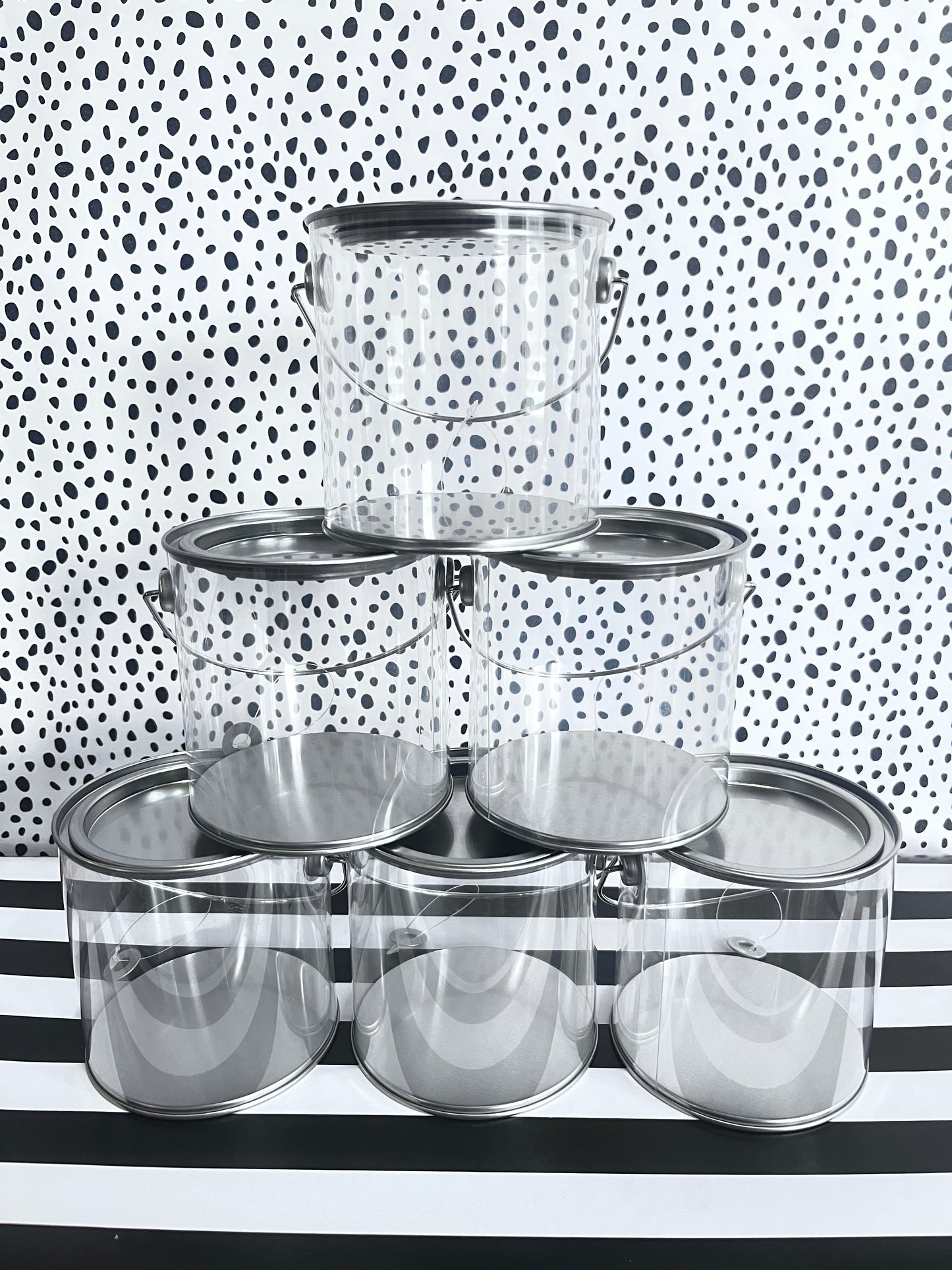 CLEAR MINI PAINT BUCKETS