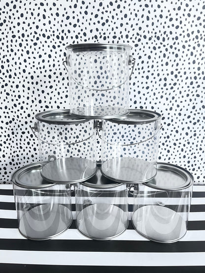 CLEAR MINI PAINT BUCKETS