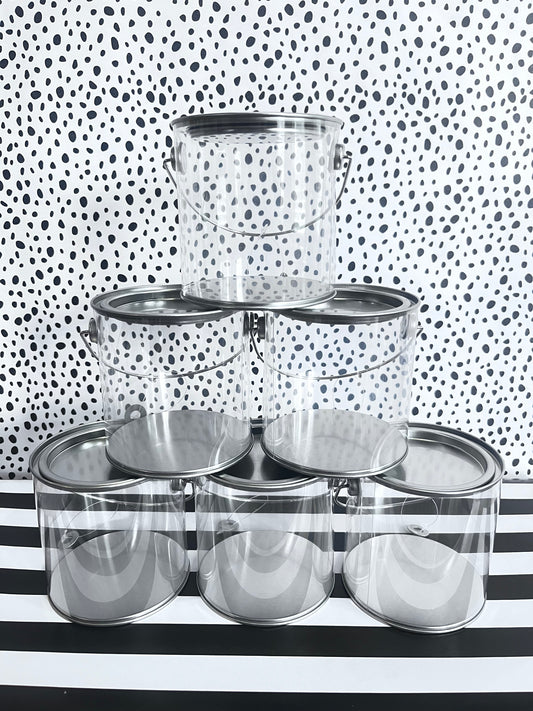 CLEAR MINI PAINT BUCKETS